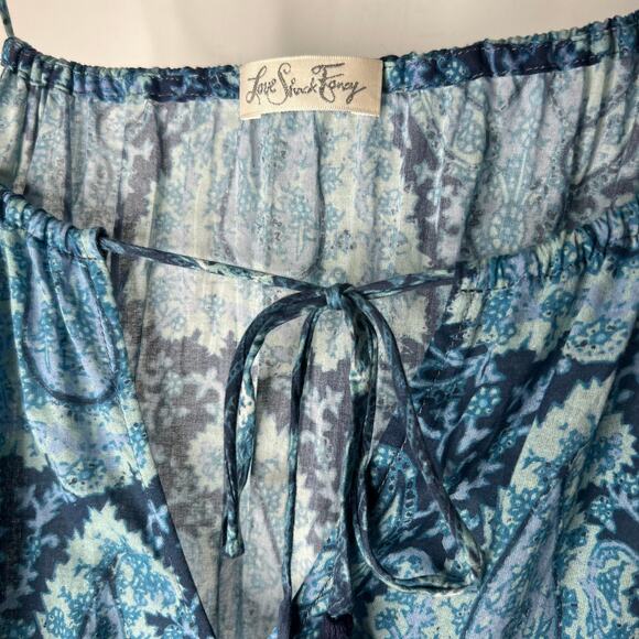 LSF Love Shack Fancy Paisley Cotton Boho Jumpsuit Size 2 - Picture 3 of 6